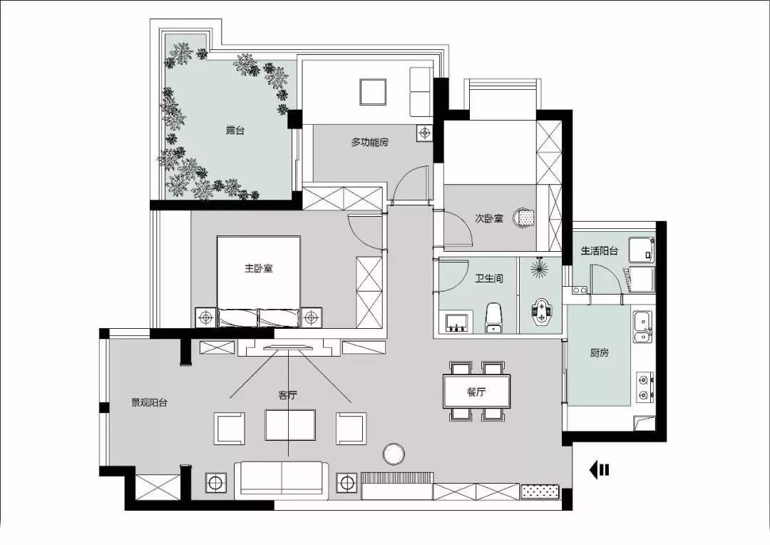 120m2美式風(fēng)格三居，奢華清新兩不誤~【宜昌裝修】